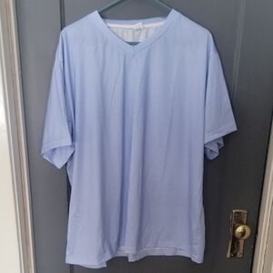 Light Blue V-Neck Women's Short Sleeve Tee